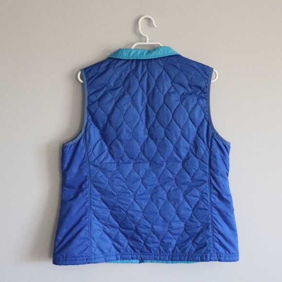 L.L. Bean Womens Blue Lrg Reversible Insulated Quilted Full Zip Lightweight Vest - Picture 2 of 16